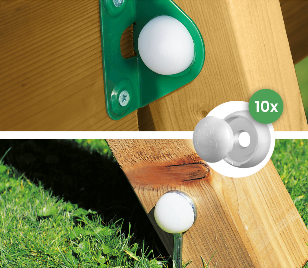 Bolt Cap Set (10x)- White