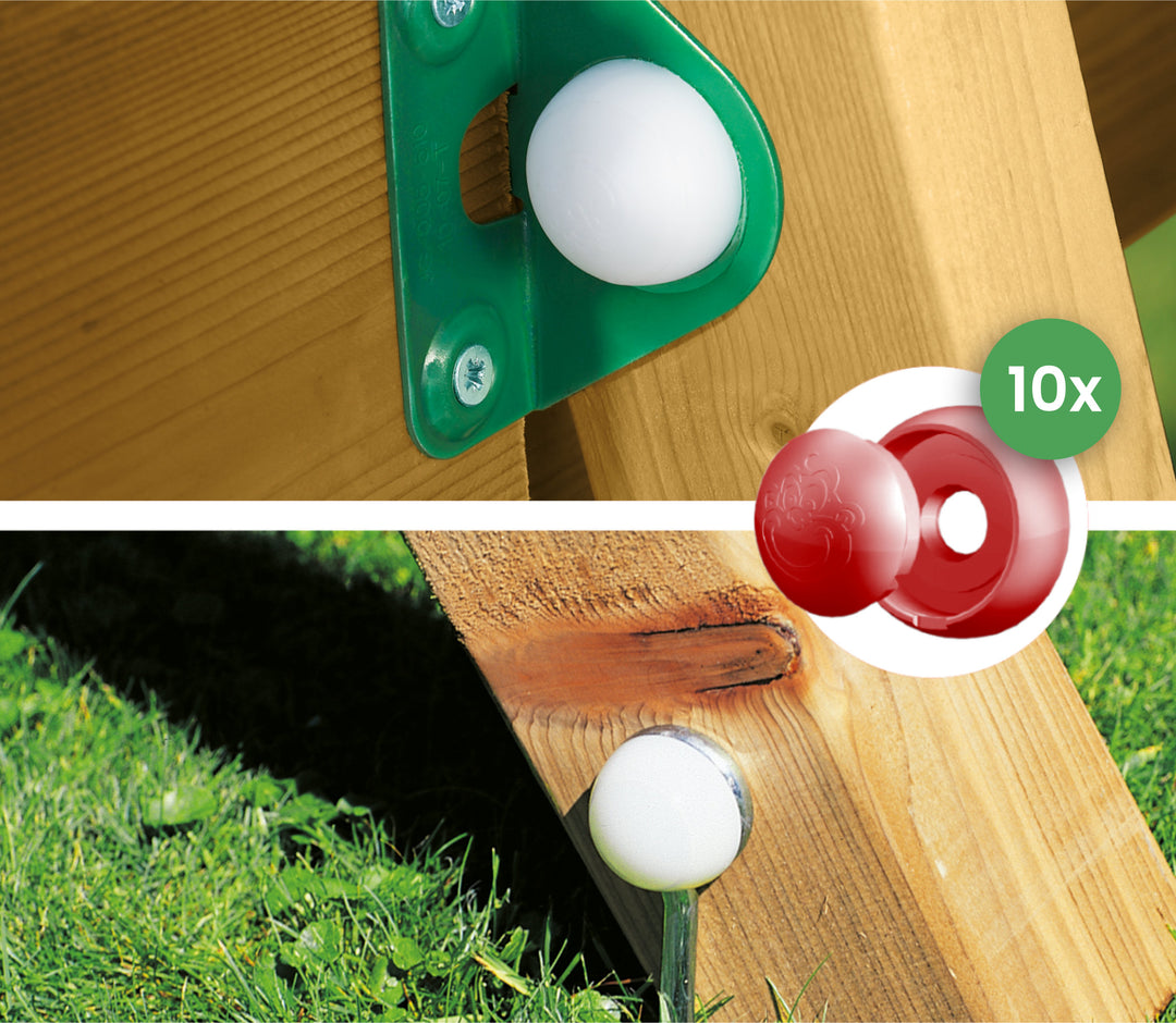 Bolt Cap Set (10x)- Red