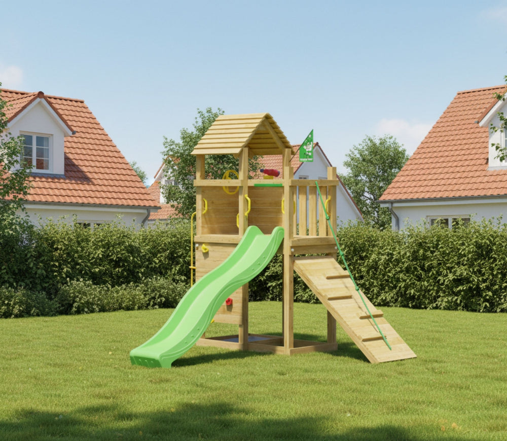 Jungle Roamer | Wooden climbing frame with slide