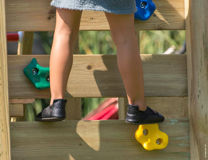 Jungle Cabin | Wooden climbing frame with double swing