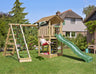 Jungle Cottage | Wooden climbing frame with swing & climbing net