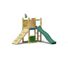 Jungle Trail | Wooden climbing frame with slide & market stall