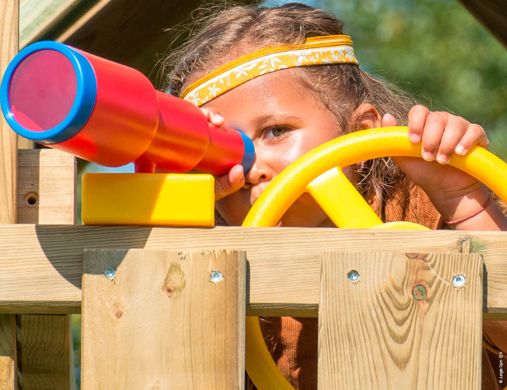Jungle Cirque | Wooden climbing frame with swing & climbing net