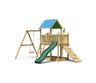 Jungle Manor | Wooden climbing frame with swing