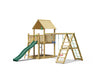 Jungle Majesty | Wooden climbing frame with swings & climbing net