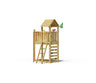 Jungle Safari | Wooden climbing frame with fireman's pole