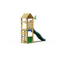 Jungle Nook | Wooden climbing frame with slide & market stall