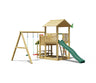 Jungle Skyline | Wooden climbing frame with double swing
