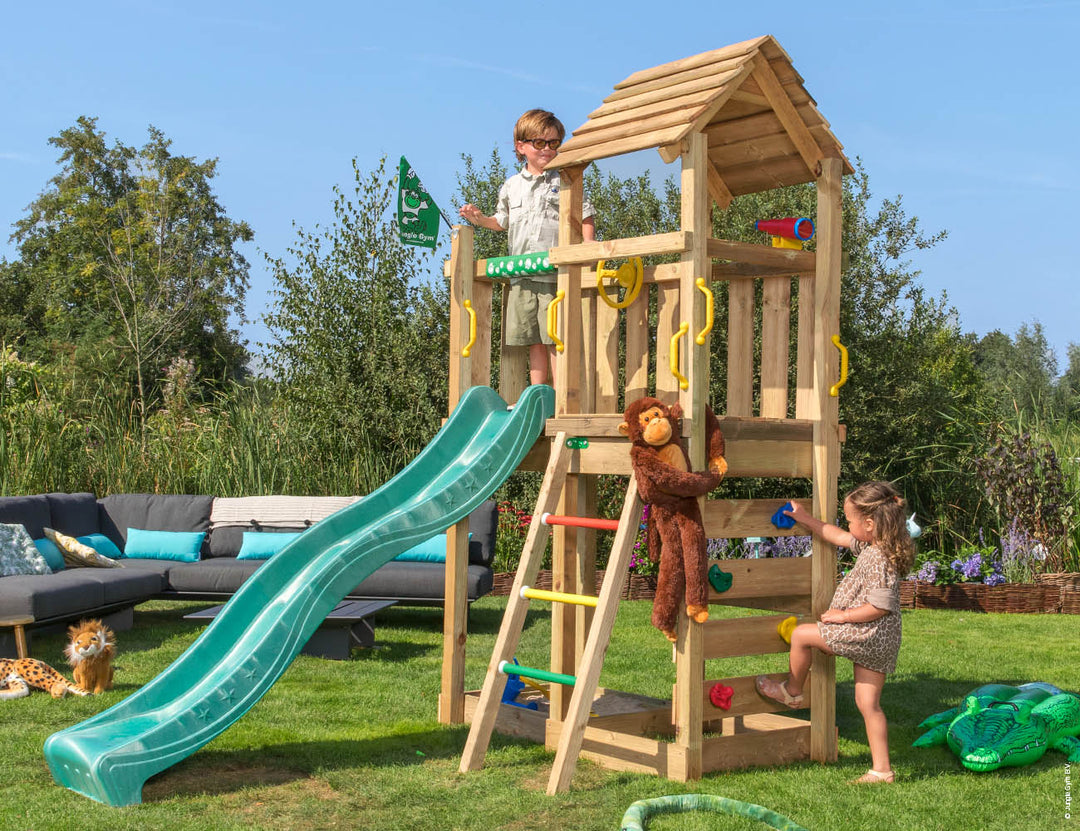 Jungle Safari | Wooden climbing frame with slide