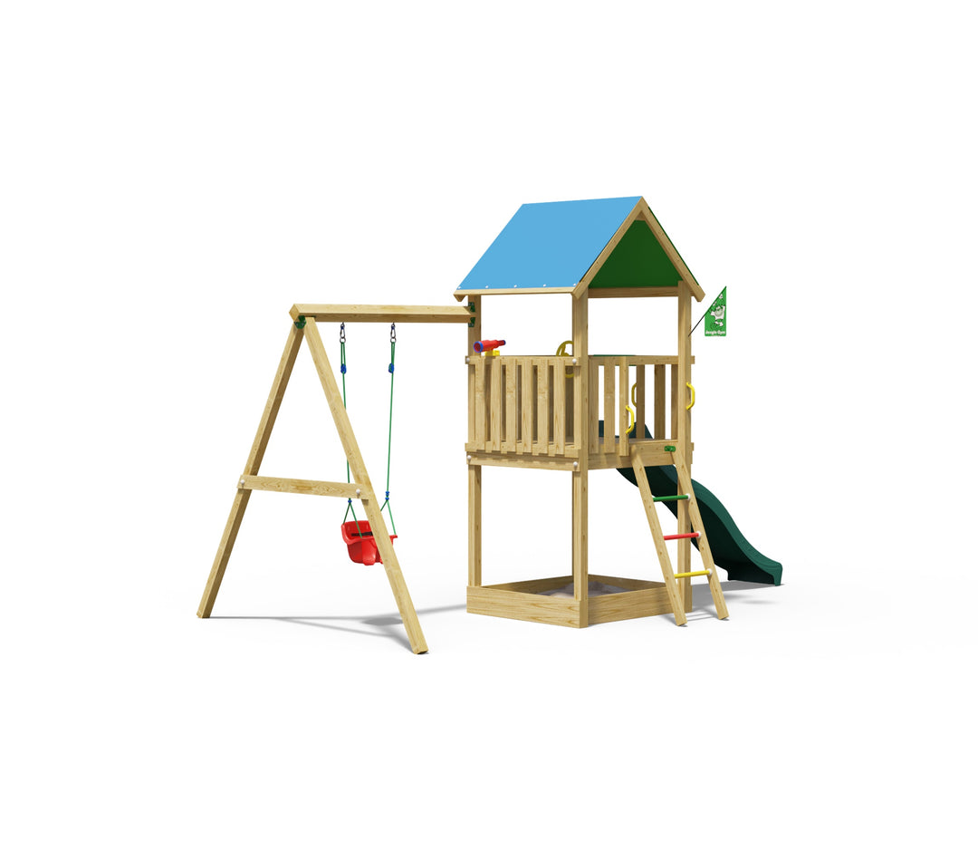Jungle Tango Babyswing | Wooden climbing frame with swing