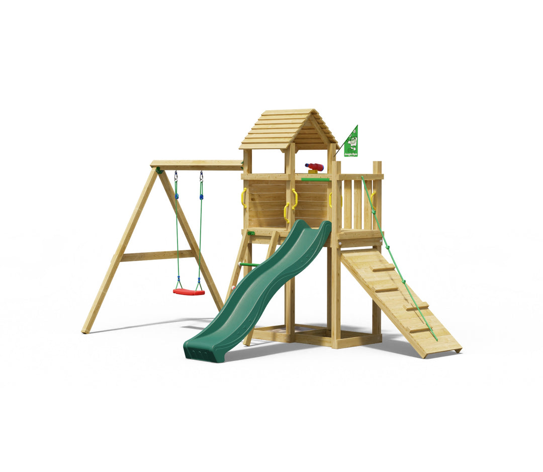 Jungle Cove | Tower playhouse with swing
