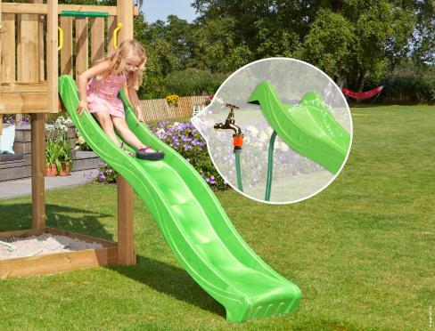 Toboggan avec jardin raccord de tuyau • Wavy Star XL Vert