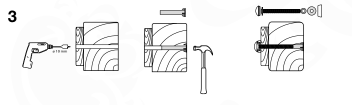 Assemblage standard des boulons